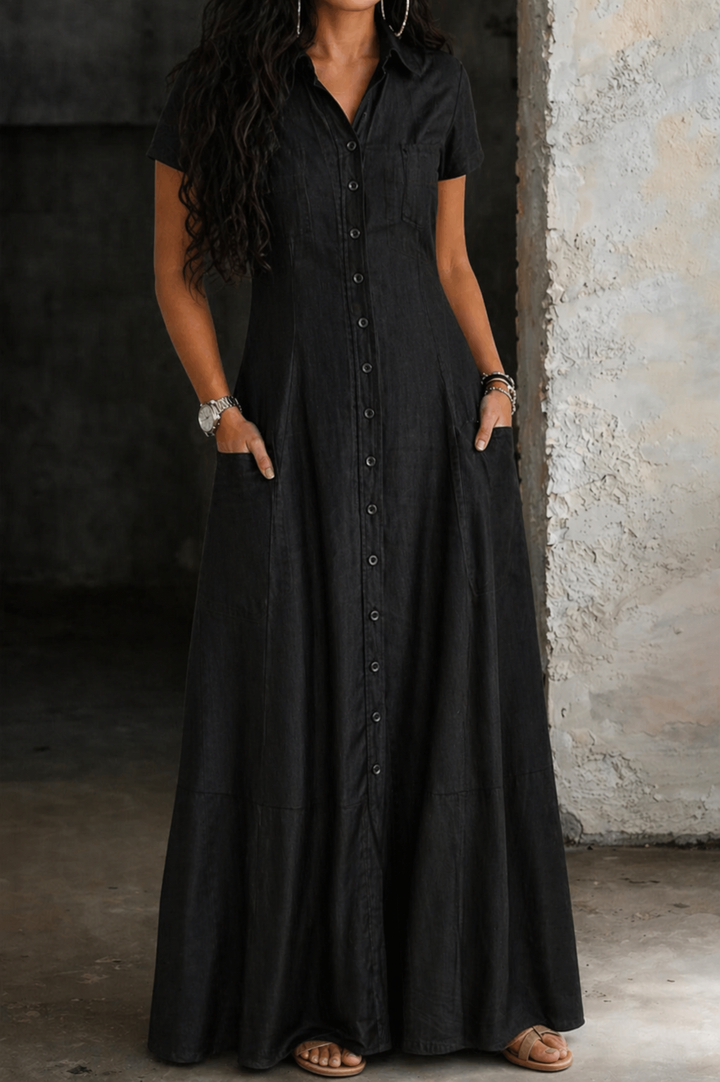 Daisy - Long Denim Dress