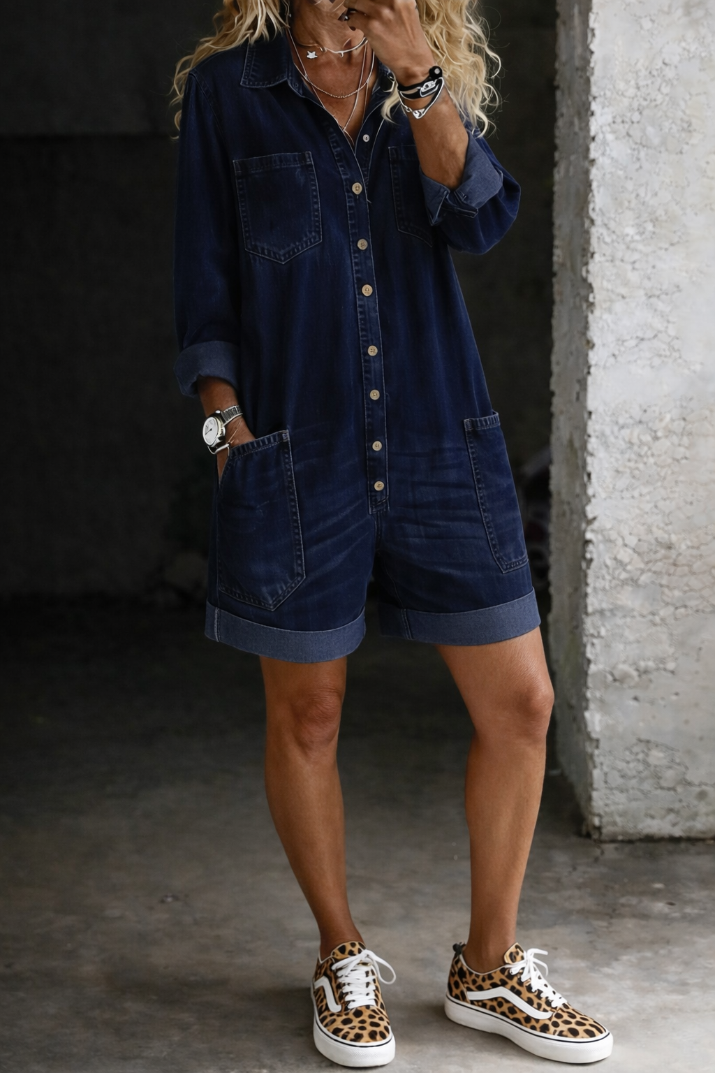 Grace - Casual Jumpsuit Shorts