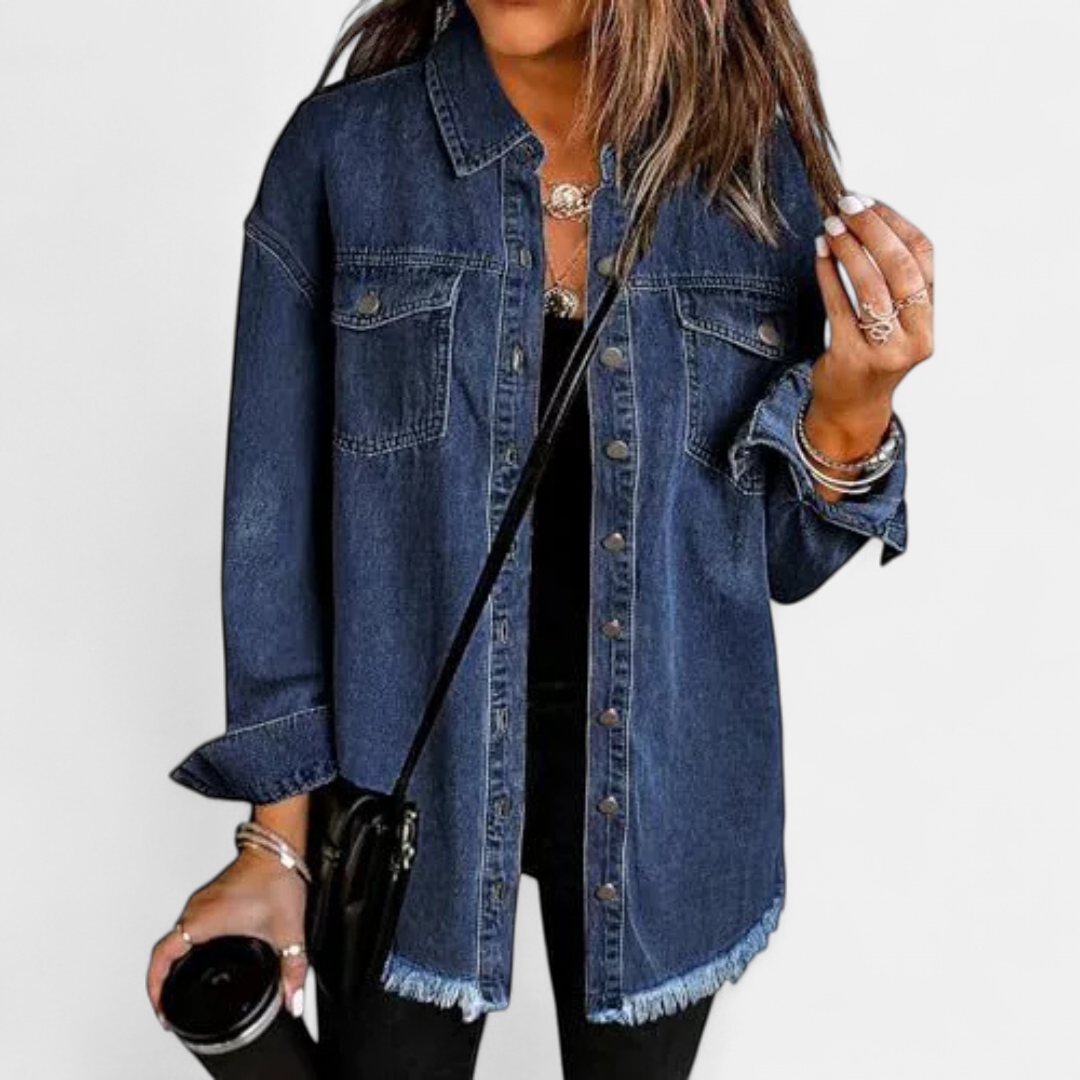 Abigail | Soft Brushed Casual Denim Jacket