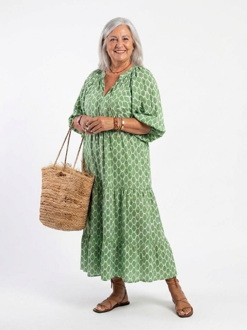 Philippa Patterned Midi Dress