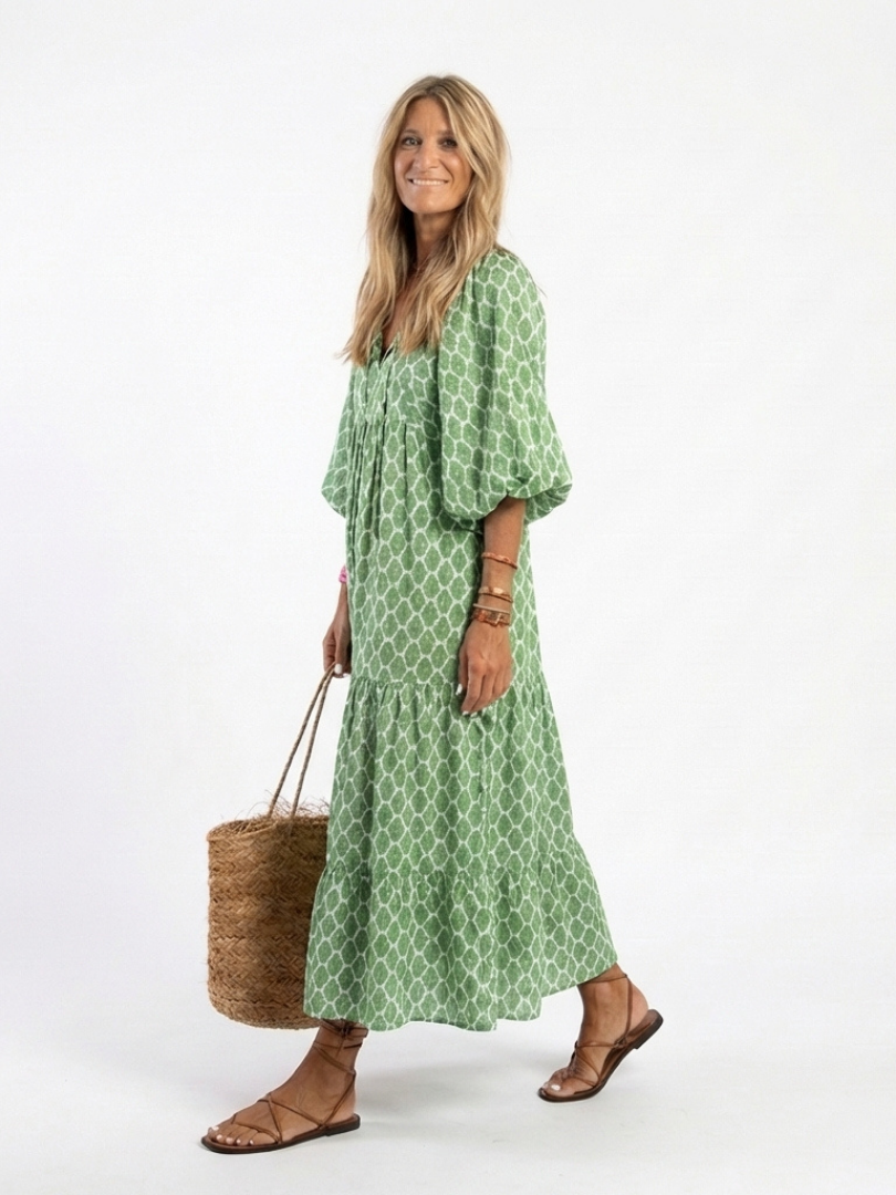 Philippa Patterned Midi Dress
