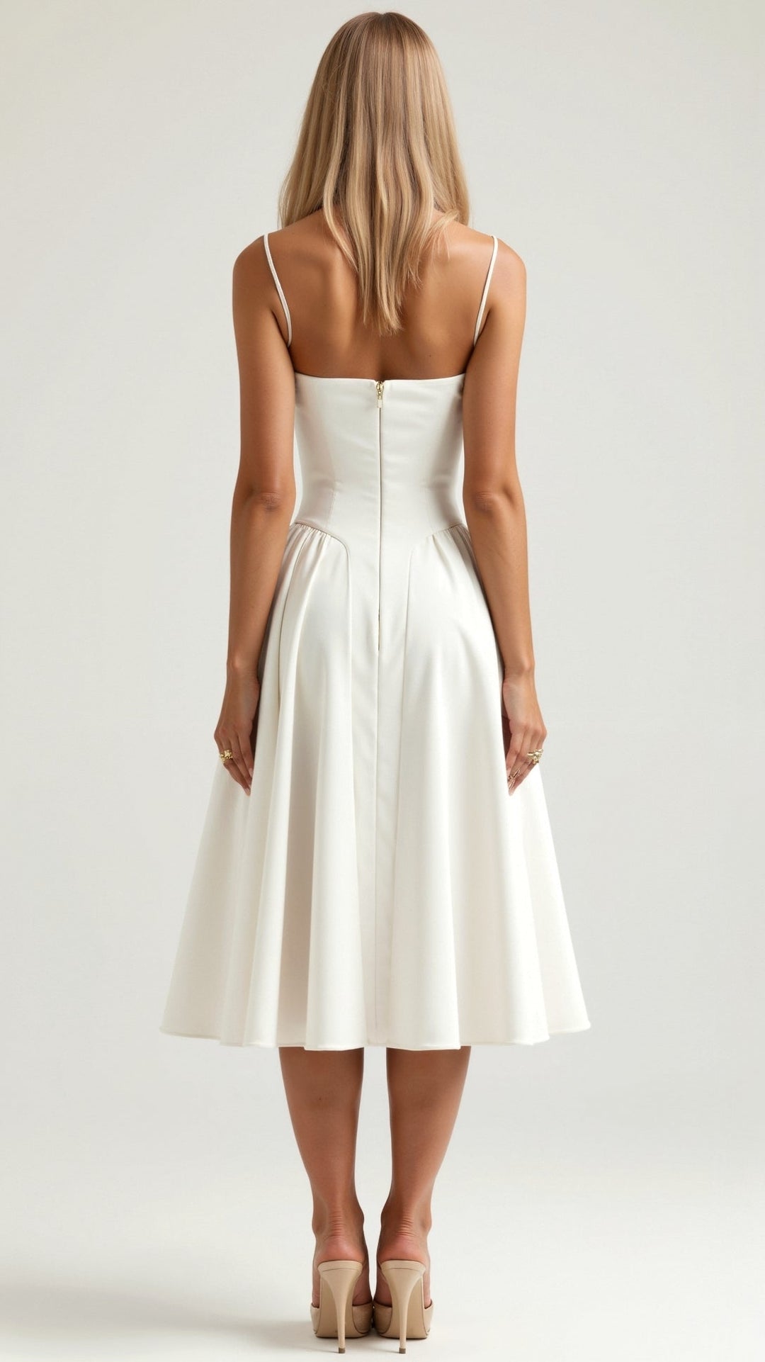 Kelsey - Structured Corset Midi Dress