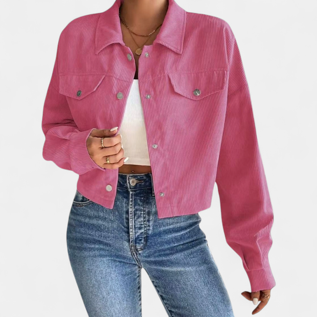 Paige | Relaxed Corduroy Drop Shoulder Jacket