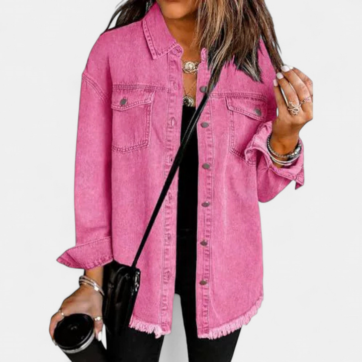Abigail | Soft Brushed Casual Denim Jacket