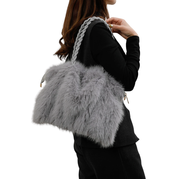 Brooke | Retro Plush Large Shoulder Bag