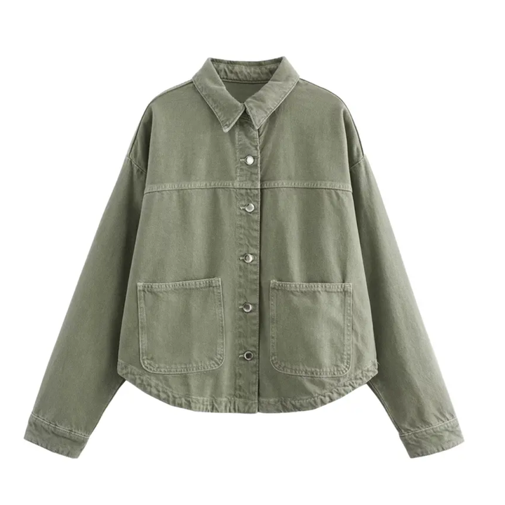 Sienna | Classic Button-Up Denim Shirt Jacket