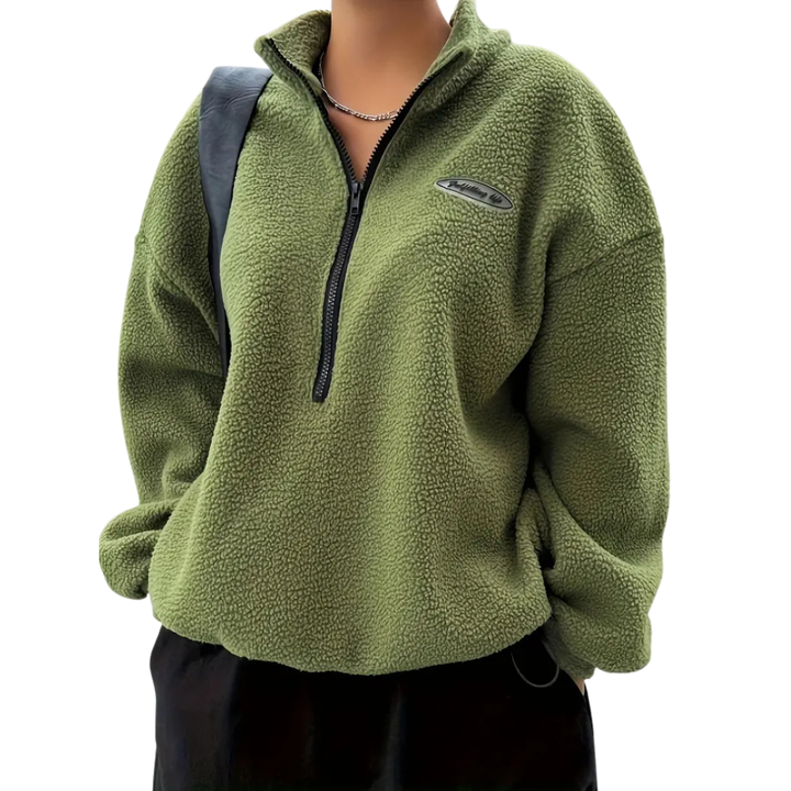 Kiara | Relaxed Fit Half Zip Casual Pullover