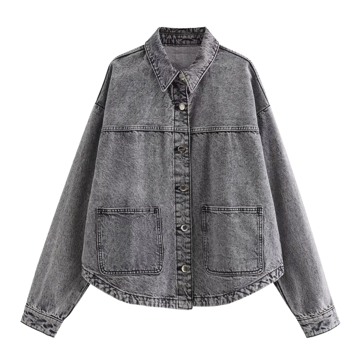 Sienna | Classic Button-Up Denim Shirt Jacket