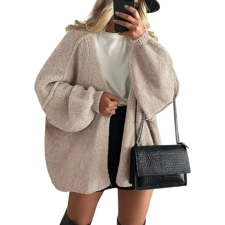 Danielle | Cosy Oversized Lantern Sleeve Cardigan