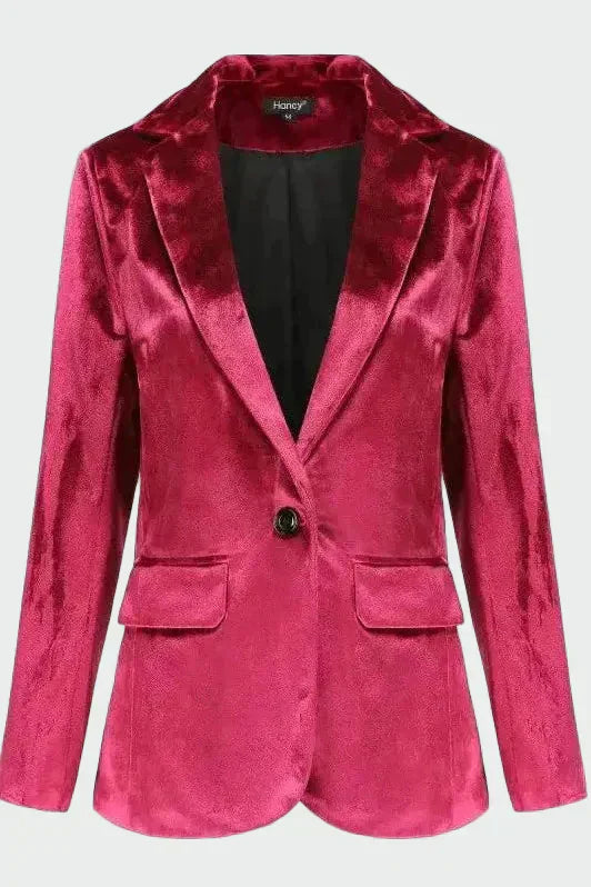 Kiara - Refined Velvet Coat