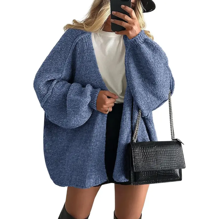 Danielle | Cosy Oversized Lantern Sleeve Cardigan