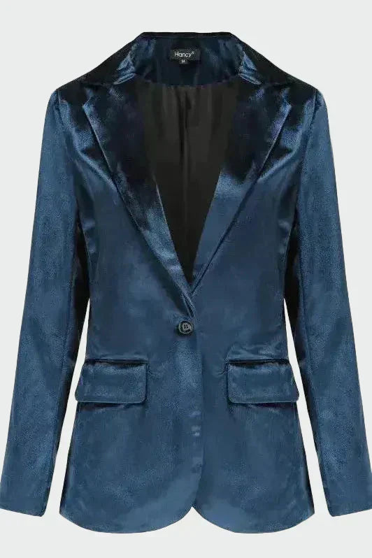 Kiara - Refined Velvet Coat