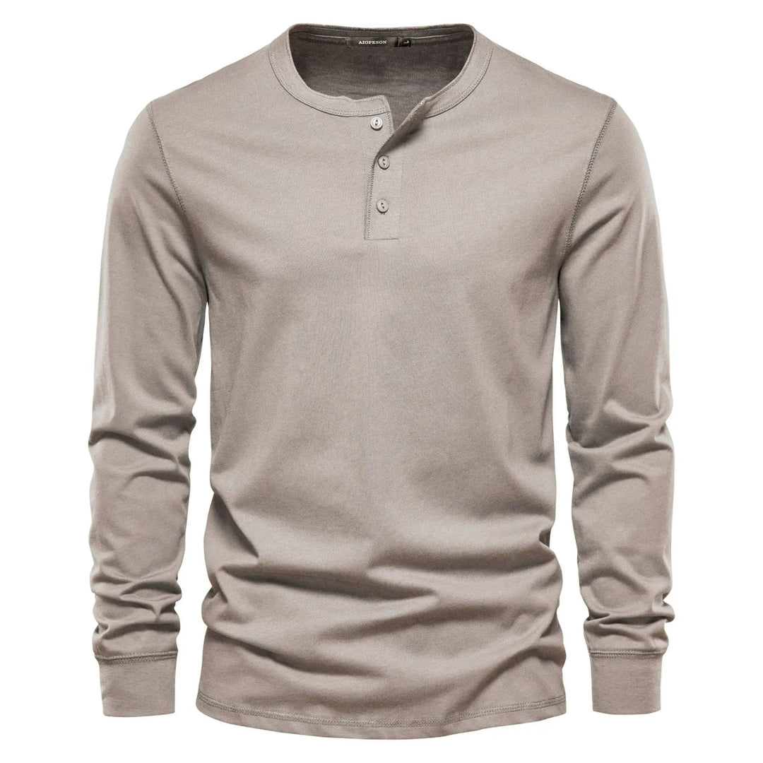 Owen - Breathable Soft-Blend Henley Shirt