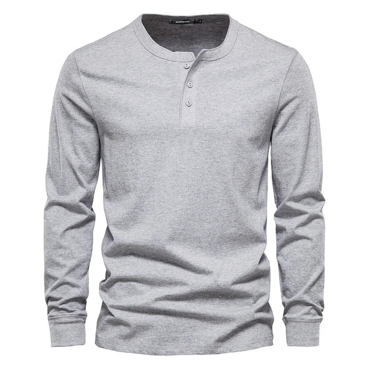 Owen - Breathable Soft-Blend Henley Shirt