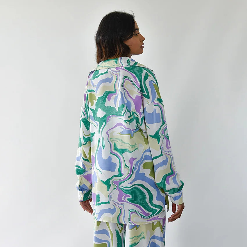 Victoria | Expressive printed swirl set