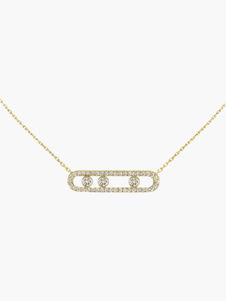 Olivia - Floating Stone Necklace