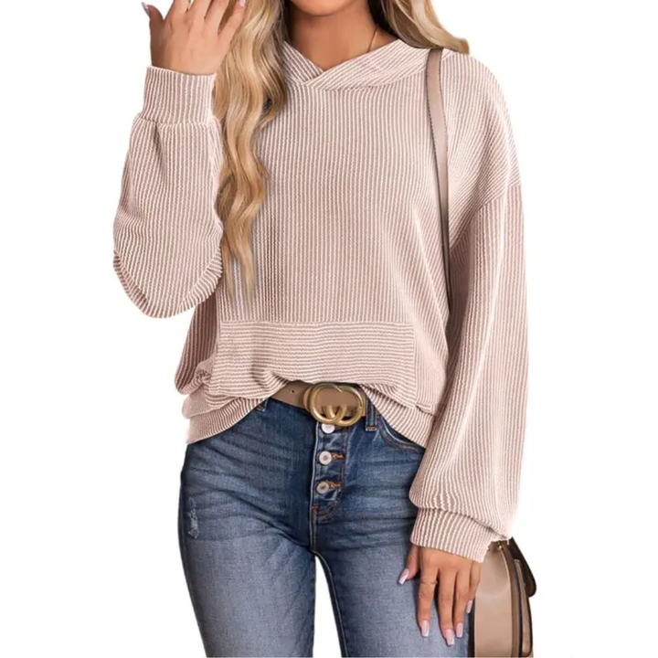 Olivia | Relaxed Twisted Hood Pullover Sweatshirt
