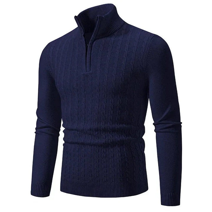 Jacob - Mixed-Knit Jumper
