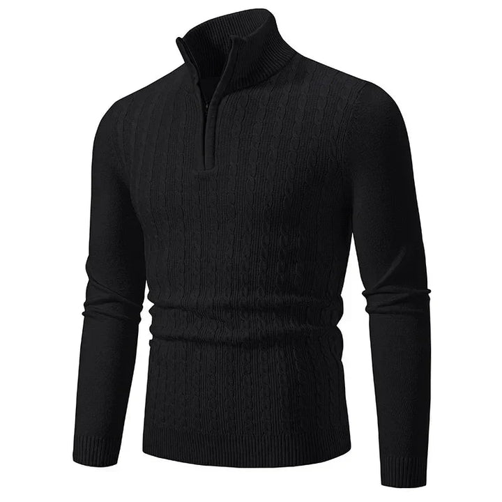 Jacob - Mixed-Knit Jumper