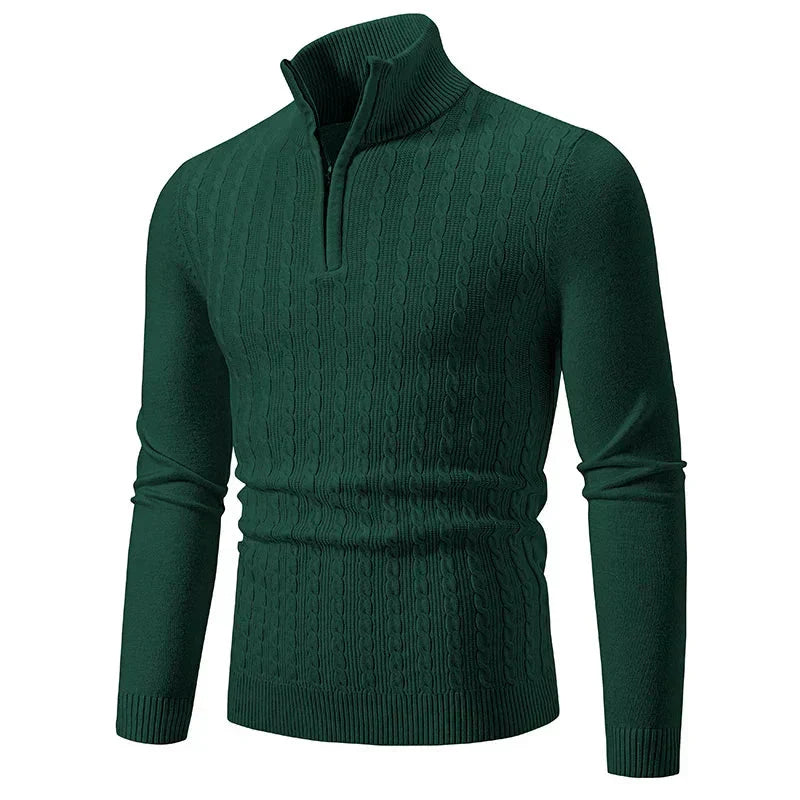 Jacob - Mixed-Knit Jumper