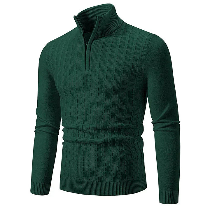 Jacob - Mixed-Knit Jumper