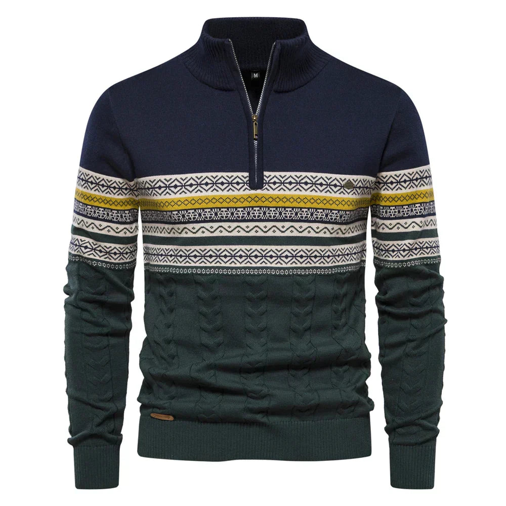 Cody - Mixed-Knit Jumper