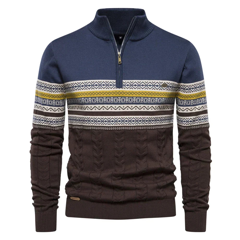 Cody - Mixed-Knit Jumper