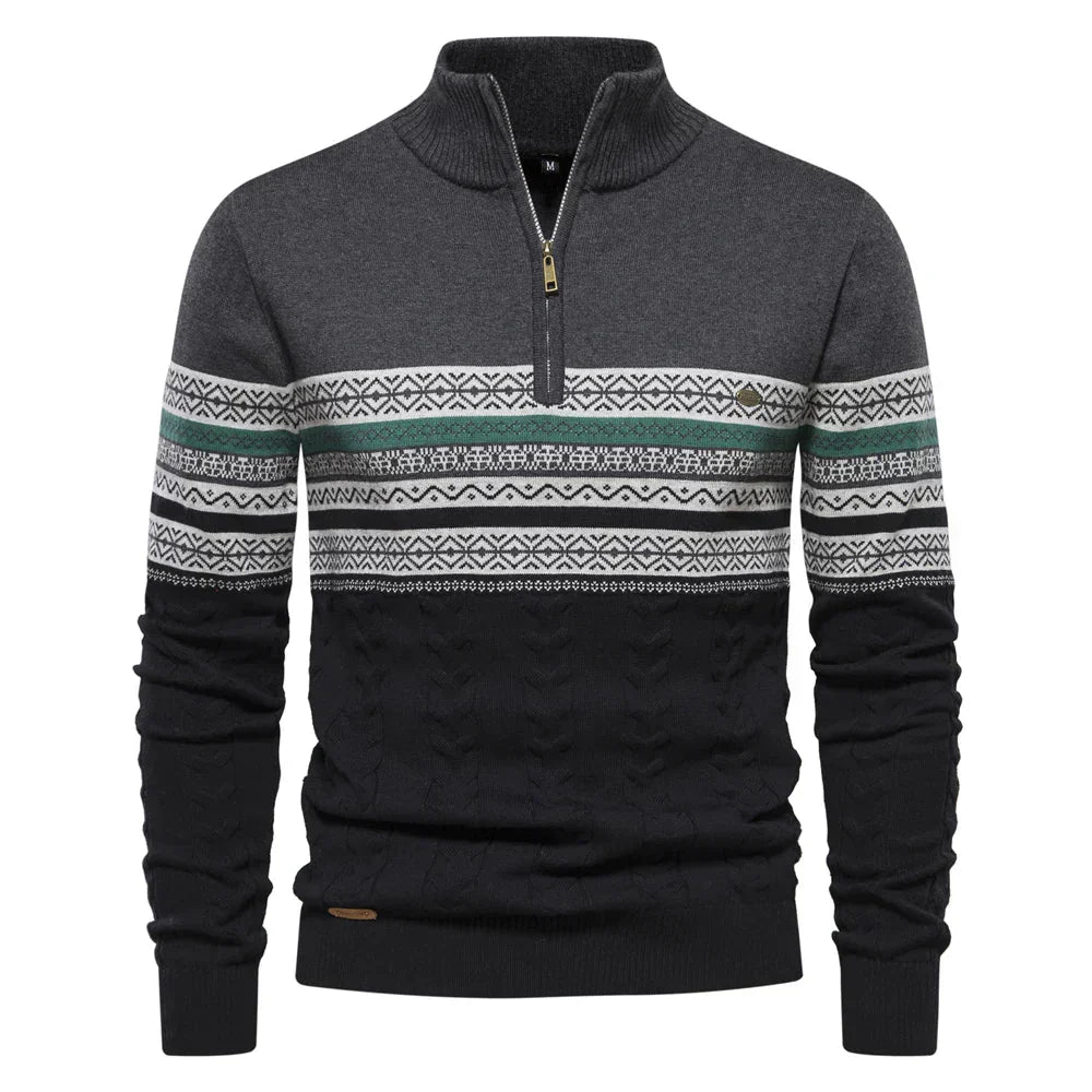 Cody - Mixed-Knit Jumper