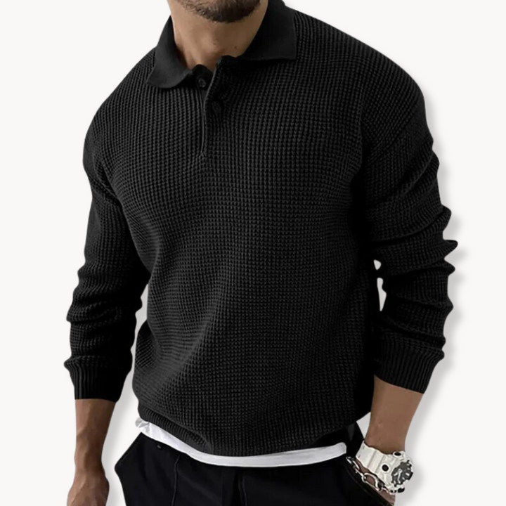 Edward - Knitted Polo Jumper
