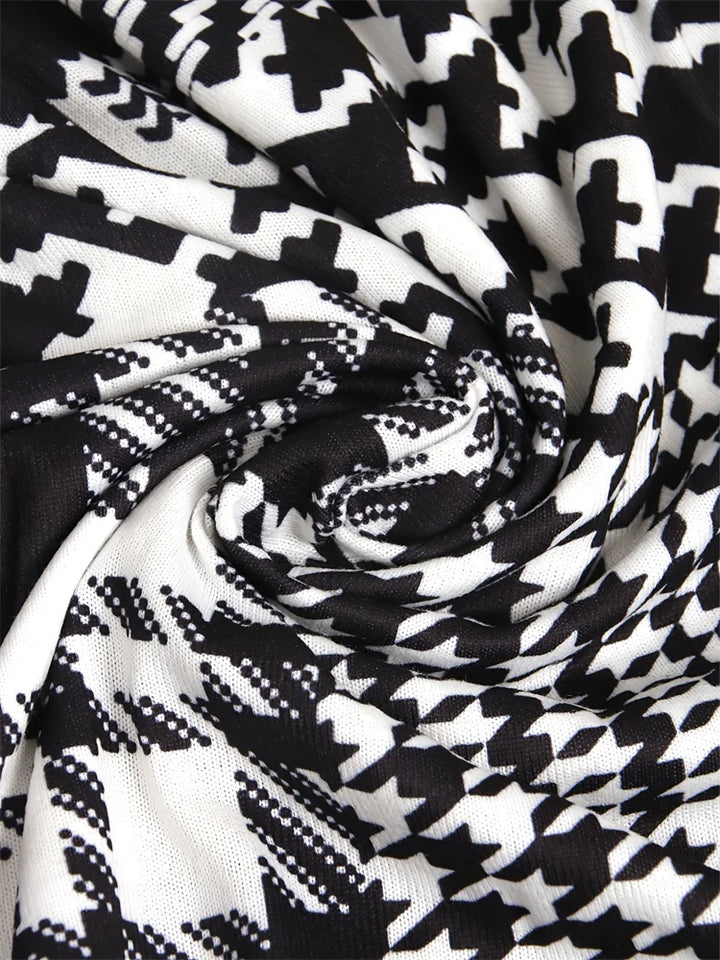 Georgia | Sleek Geo-Print Cardigan
