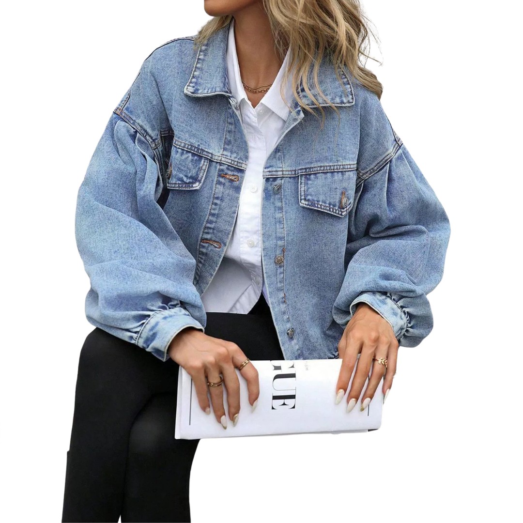 Yvette | Relaxed Distressed Street Denim Jacket