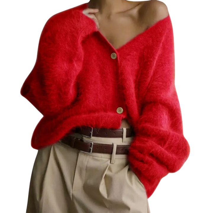 Yasmin | Cosy V-Neck Button Cardigan
