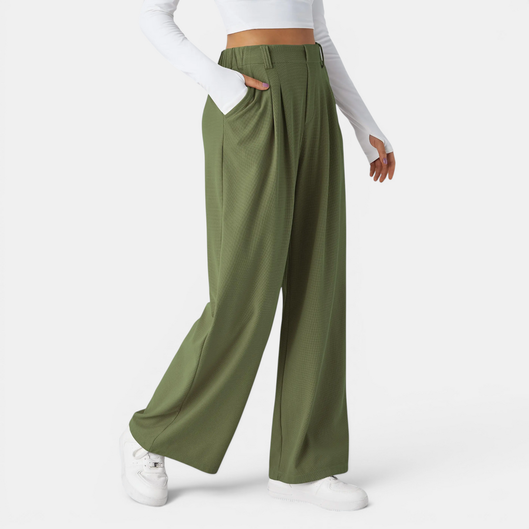 Phoebe | Relaxed High-Waist Wide-Leg Trousers