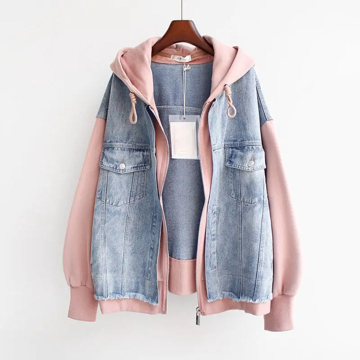 Mia | Dual-Tone Denim Jacket