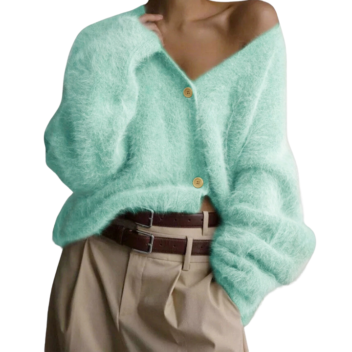 Yasmin | Cosy V-Neck Button Cardigan