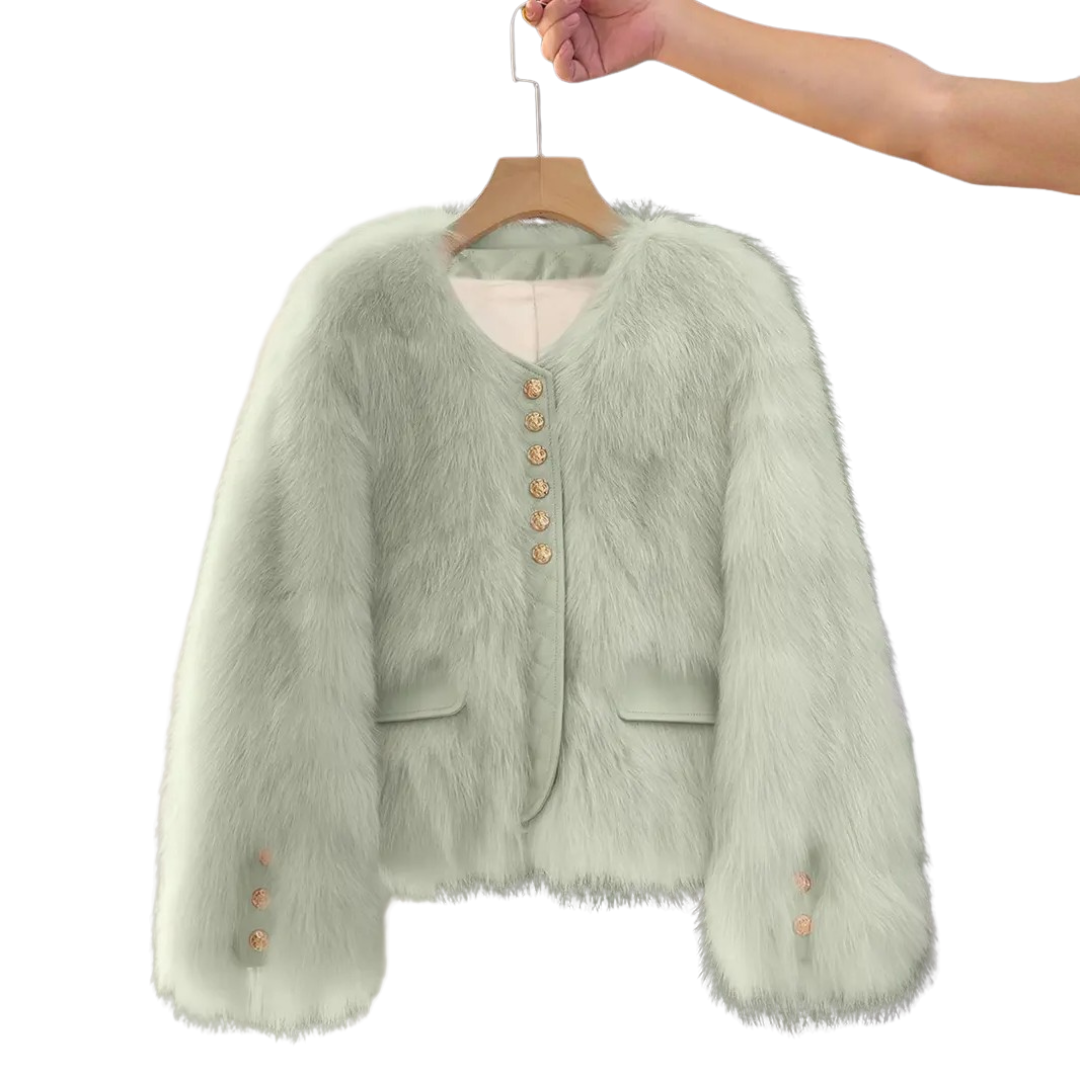 Alana | Korean Faux Fox Fur Coat