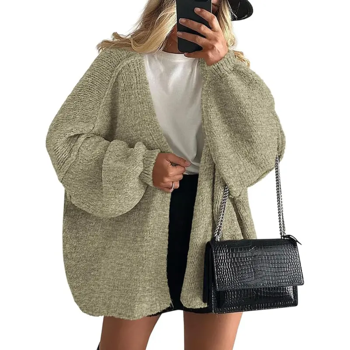 Danielle | Cosy Oversized Lantern Sleeve Cardigan