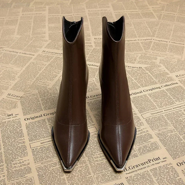 Imogen | Chrome Tip Chelsea Boots