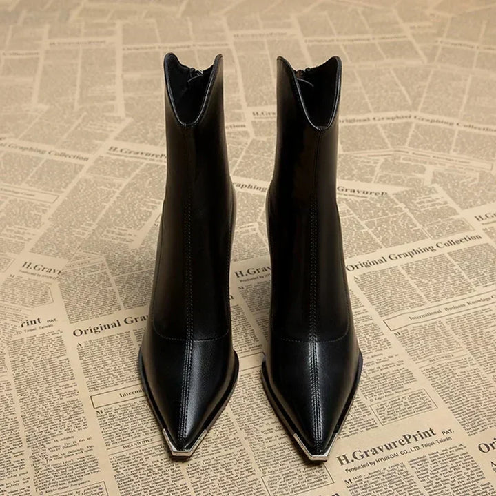 Imogen | Chrome Tip Chelsea Boots