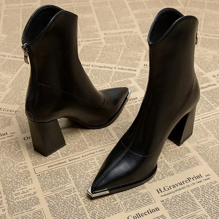 Imogen | Chrome Tip Chelsea Boots