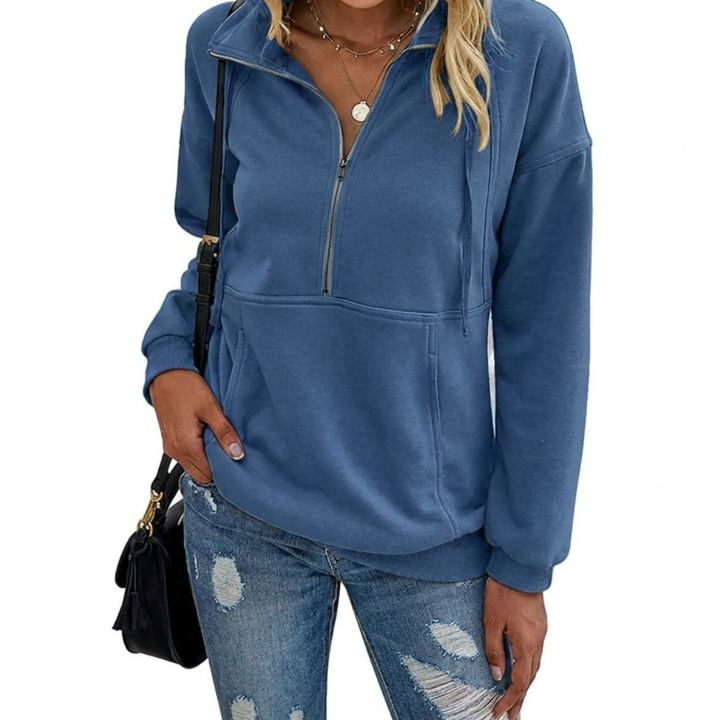 Verity | Cosy Half-Zip Fleece Sweatshirt