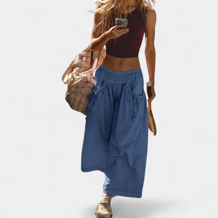 Imogen | Relaxed Wide Leg Drawstring Pants