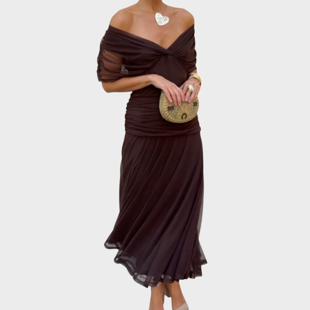 Brooke - Elegant V-Neck Dress