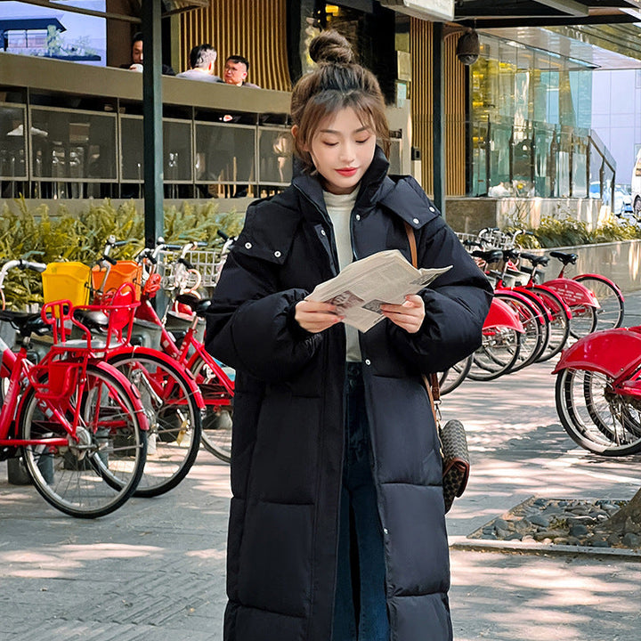 Ava | Comfy Waterproof Hooded Long Puffer Jacket