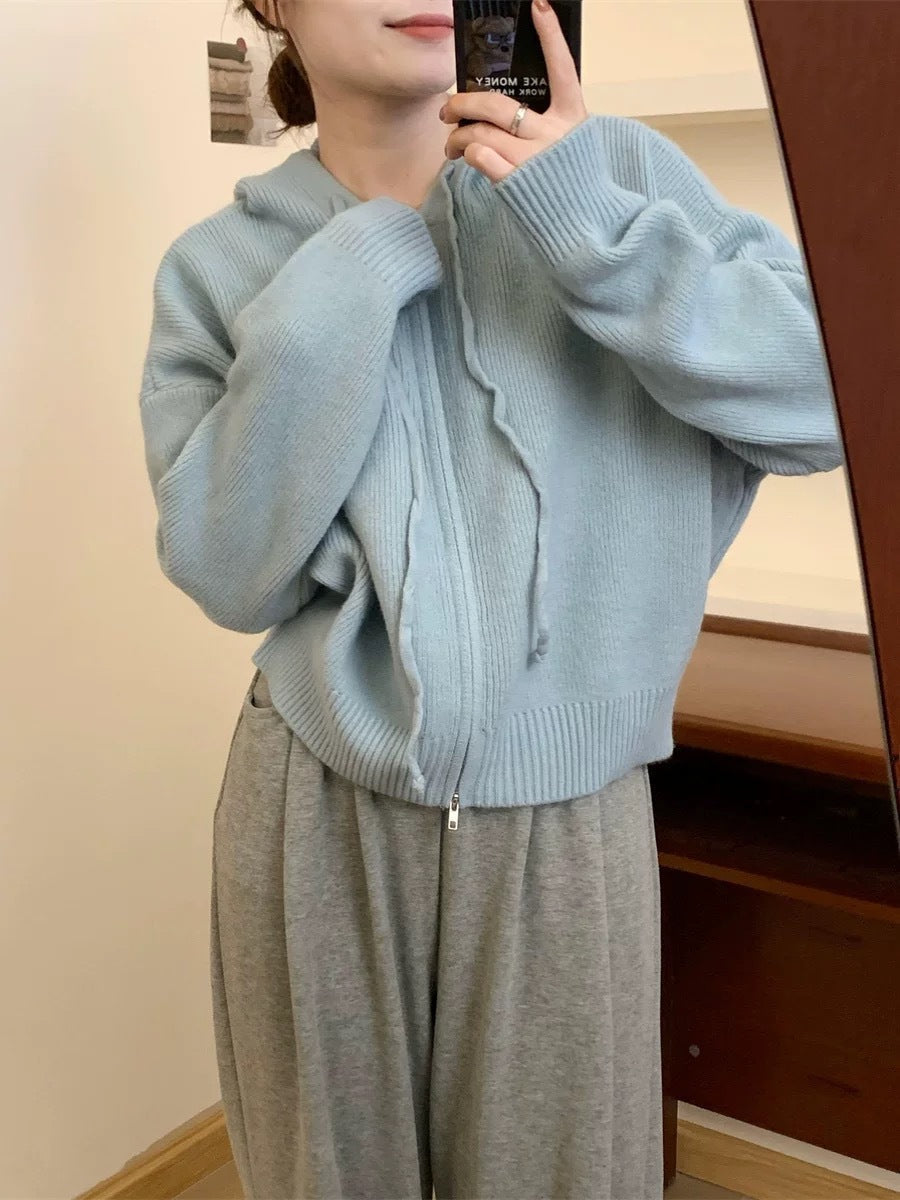 Scarlett | Cosy Long Sleeve Hooded Cardigan