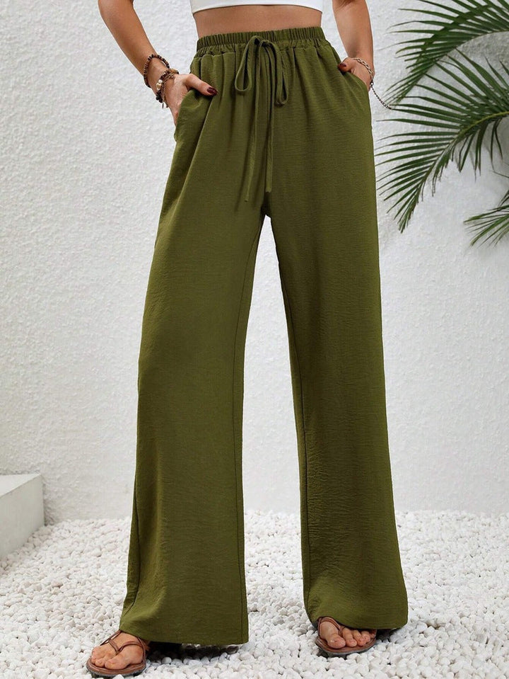 Megan | Casual Wide Leg Drawstring Pants