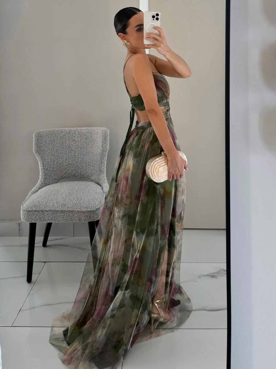 Antonia | Maxi dress floral print with V-neck