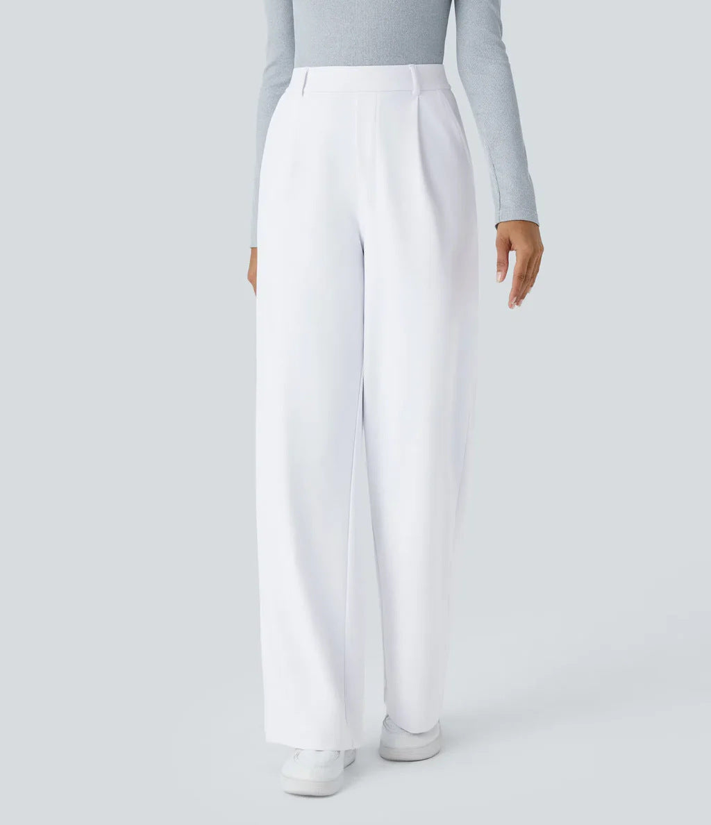 Caitlin | Casual High Waist Straight Leg Pants
