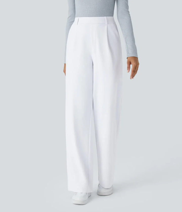 Caitlin | Casual High Waist Straight Leg Pants