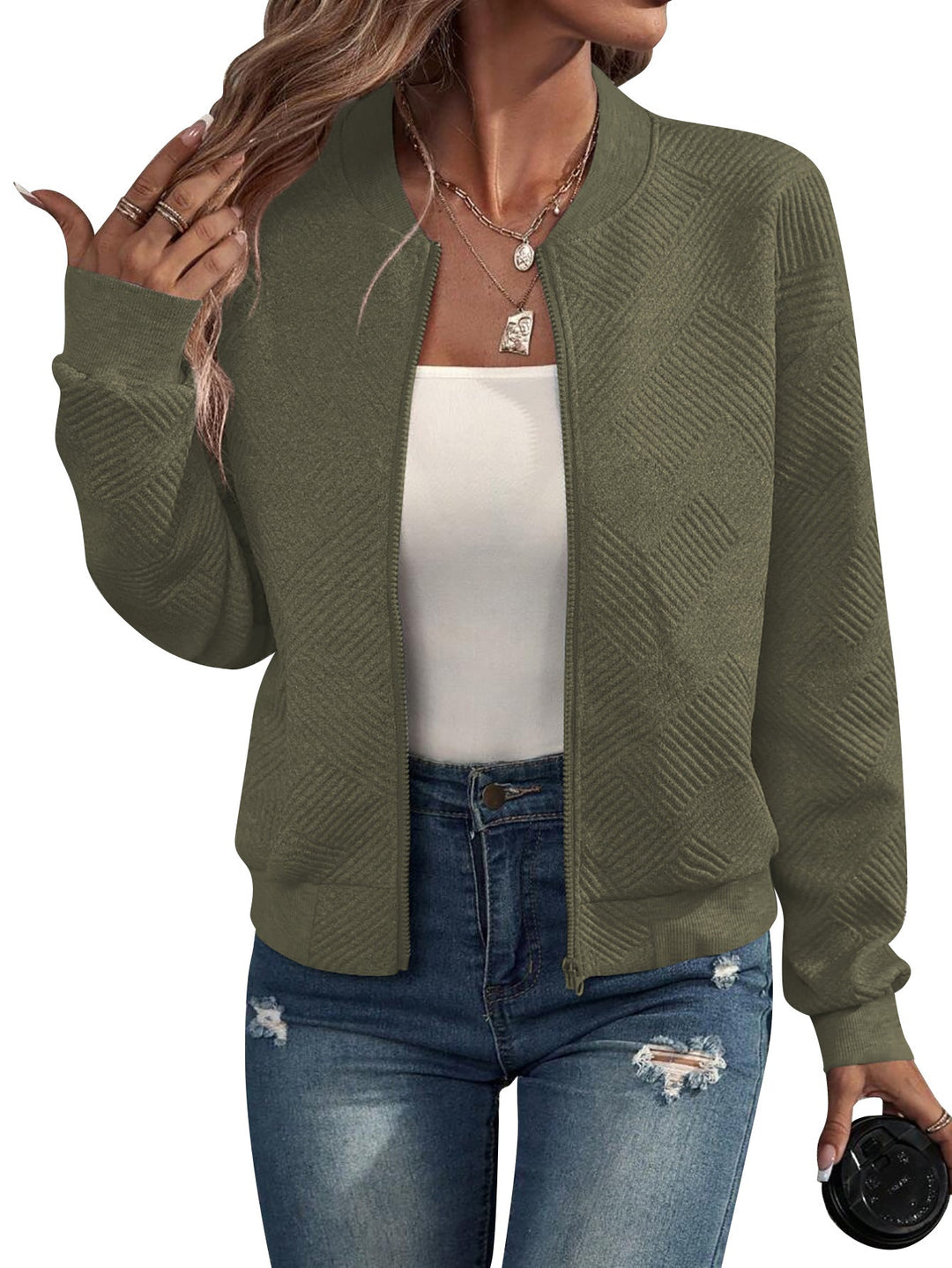 Miranda - Structured Bomber Jacket